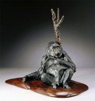 "Colo"
Cast bronze lowland gorilla on a handmade cocobolo base
<br />
<a href="/gallery.html?gallery=View Colo M" target="_top">click here for additional photos of this piece</a>
